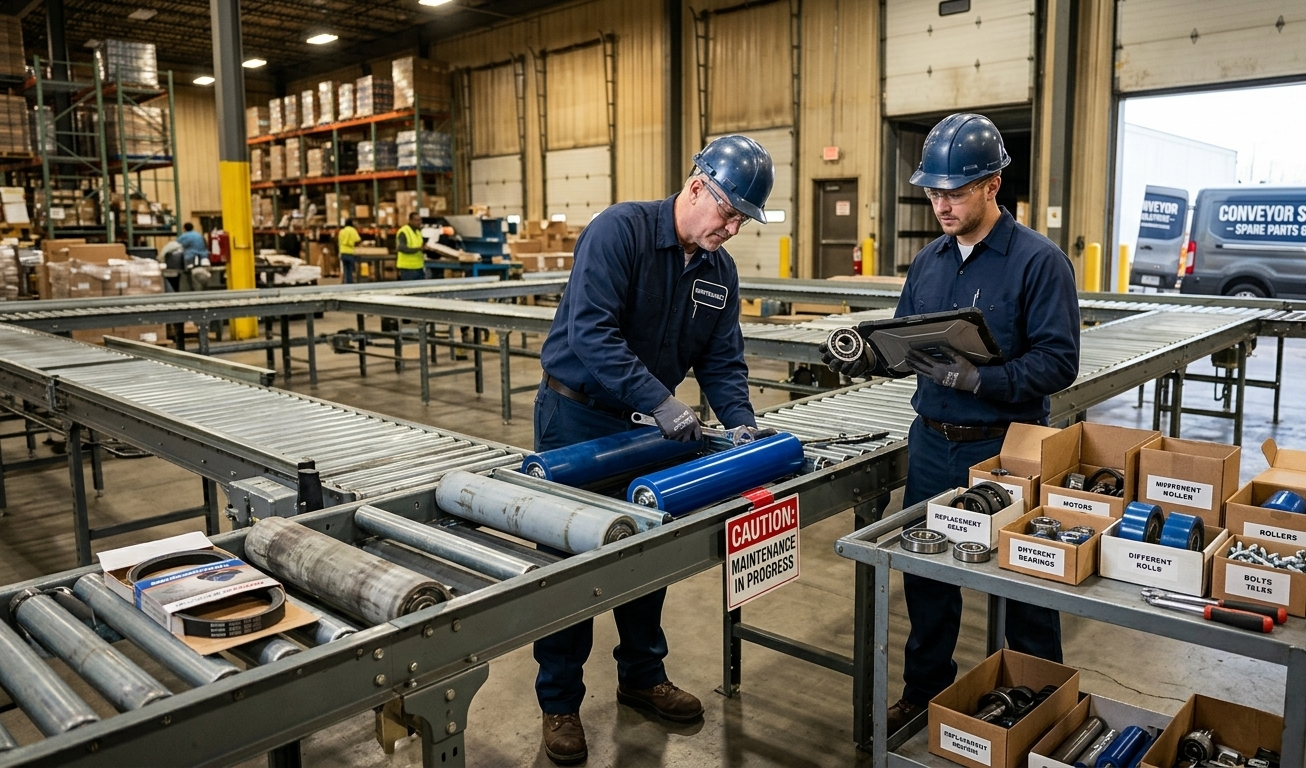 spare parts replacement services of conveyor system